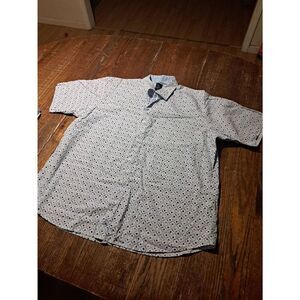 XXL Tailorbyrd Short Sleeve Button Front Cotton Golf Casual Shirt Golf Clubs